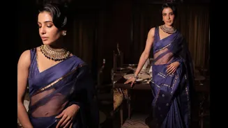 Samantha Ruth Prabhu Marries Silk, Organza And Jacquard In Eka's Patchwork Saree