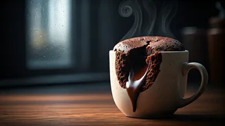 The 2 Minute Molten Lava Mug Cake Saving Monsoon Nights