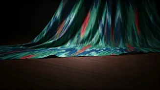 Unveiling Winter's Charm: Embrace Bold African Ikat Patterns in Your Style