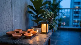 Why Eco Minded Homeowners Pick Clay Diyas And Solar Lights For Festive Balcony Decor