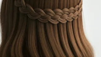 Waterfall Braids Make Medium Hair Look Elegant
