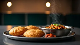Banarasi Kachori Sabji Platters Hit Modern Delhi Cafes