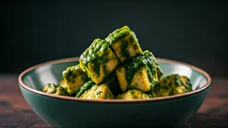 High Protein Paneer Cubes Tossed In Green Chutney Go Viral