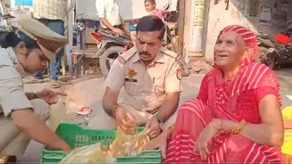 UP Cop Buys All Diyas, Helps Elderly Woman
