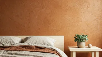 Terracotta Clay Washes Are The Hottest Textured Bedroom Interior Trend
