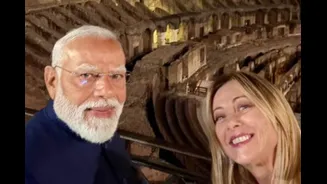 ‘Welcome To Rome, My Friend’: Meloni Greets PM Modi In Italy, Shares Candid Selfie From Colosseum
