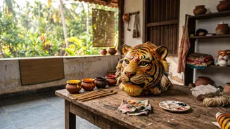 A Look at the Months of Work Behind Pulikali's Visual Transformation