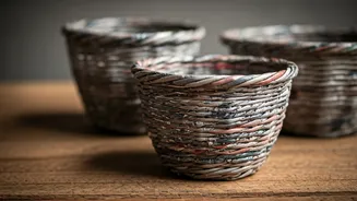 Crafting Eco-Chic: Turn Old Newspapers into Stunning African-Inspired Baskets