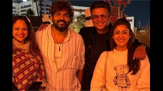 Nayanthara, Husband Vignesh Shivan Meet R Madhavan And His Wife Sarite, Dub Them 'Favourite Couple'