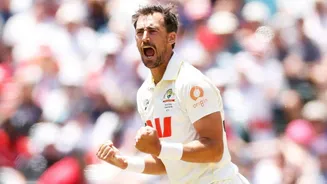 Starc surpasses Ashwin by dismissing Stokes for 14th time (Tests)