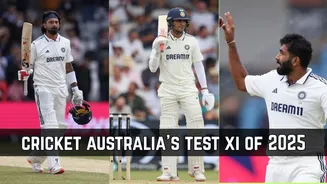 Shubman Gill, KL Rahul, Jasprit Bumrah Lead India’s Four Players in Cricket Australia's Best Test XI of 2025