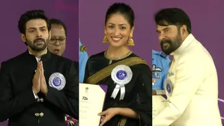 National Film Awards winners: President Murmu honors Yami, Kartik, Mammootty