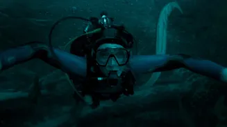 Austin Abrams é engolido por baleia em cena tensa do trailer de Whalefall