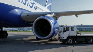 Catering Truck Collides with Parked IndiGo Plane at Kolkata Airport, Causing Minor Damage