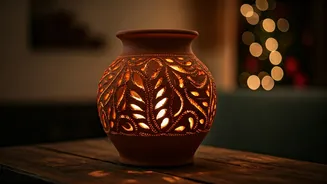 Ditch Plastic Decor For Handcrafted Terracotta Lamps This Festive Season