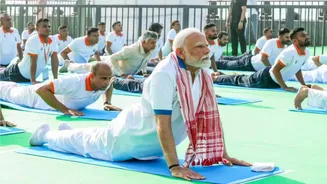 PM Modi leads International Day of Yoga celebrations in Kolkata