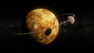 Venus Lost Moon: Simulations Suggest Venus's Slow Rotation Could Have Pulled A Former Moon Back Into The Planet