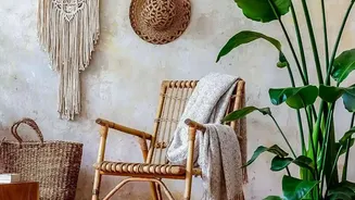 Clever Interior Ideas For Using Natural Woven Baskets As Planters And Floor Accents