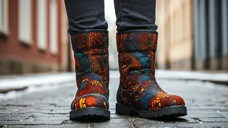 Vibrant Winter Style: Mastering African Print Boot Fashion