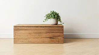 Vintage Wooden Boxes Make The Cutest Minimal Japandi Coffee-Tables