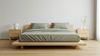 Organic Cotton Sheets Match Best With Trendy Wooden Platform Beds