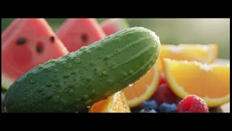 Cucumber Tops Eight Hydrating Fruits With Nearly 96% Water Content