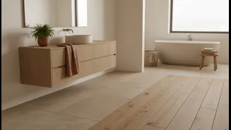 Soft Colour, Warm Light And Dry Floors Can Improve Bathroom Comfort
