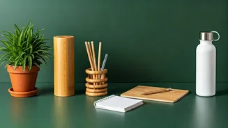 What is in the green desk kit?