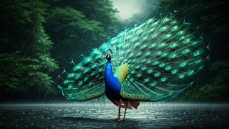 Peacocks And Birds Make Monsoon Feel Magical