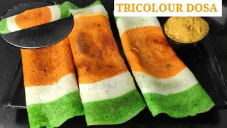 How to make tiranga dosa at home