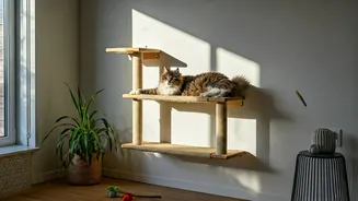 Your Apartment Cat Needs These Sisal Rope Floating Sun Perches