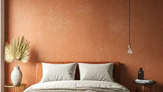 Use Terracotta Paint Washes To Create Earthy Accent Bedroom Walls