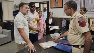 RAF personnel deployed as Rahul Gandhi stages dharna