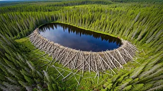 Beaver Dam: The Giant Structure Seen From Space!