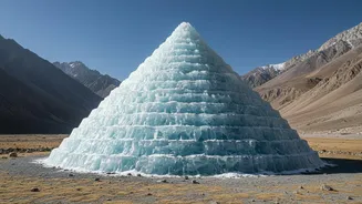 How Ice-Stupa Engineering Helps Ladakh Communities Adapt To Shrinking Himalayan Glacier Systems