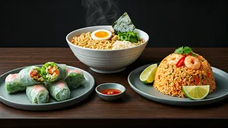 3 Delightful Asian Recipes: Fresh Rolls, Tom Yum Fried Rice & Korean Ramen