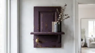 Vintage Door Details Can Add Character To A DIY Shelf