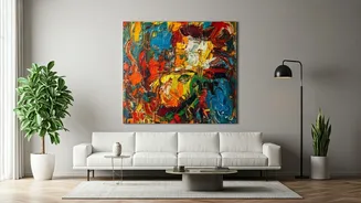 Oversized Art Is Replacing Sad Neutral Walls