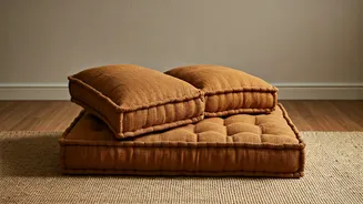 Build Cozy Low-Seating Reading Zones Using Cotton Bolster Cushions