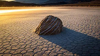 Sliding Rocks' Mystery Solved: Ice and Wind at Death Valley