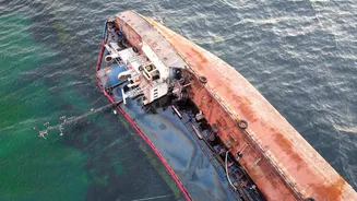 Black Sea Drone Attack: 2 Ships Hit Off Bulgaria, One Sinks As Radev Calls Emergency Meeting