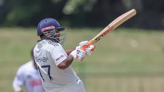 IND vs SL: Rishabh Pant goes Past Fifty, hits massive 95-metre Six breaking Solar Panel in Colombo