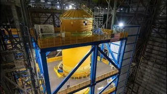 NASA installs Artemis 3 core stage at Kennedy Space Center