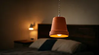 Make Your Bedroom Cozy Using DIY Terracotta Clay Pot Lights