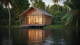 Quiet Backwaters In South India Host Secluded Romantic Eco-Cabins
