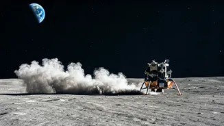 NASA Studies How Lander Exhaust Disturbs Lunar Soil