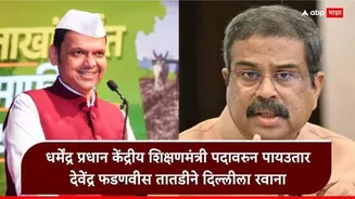 Devendra Fadnavis and Dharmendra Pradhan Resignation: धर्मेंद्र प्रधानांनी राजीनामा देताच महाराष्ट्रात मोठी घडामोड, देवेंद्र फडणवीसांना तातडीने दिल...