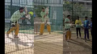 [WATCH] MS Dhoni spotted in nets to prepare for IPL 2026 with CSK
