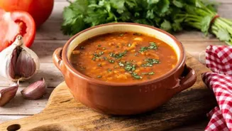 This quick lentil soup is perfect for busy days