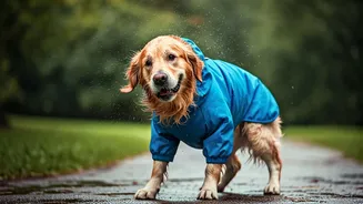 Walk Your Dog In Rain With Quick-Dry Microfibre Raincoats